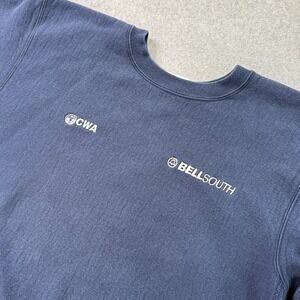 Vintage‎ BellSouth CWA Union Sweatshirt XL Navy Blue Made in USA Cotton Exchange
